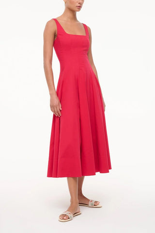 Wells Dress in Cherry
