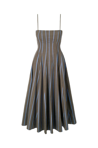STAUD, Wylie Dress in Huntington Stripe, Size 8 STAUD, Wylie Dress in Huntington Stripe, Size 8