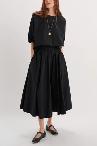 Kyria Circle Skirt in Black