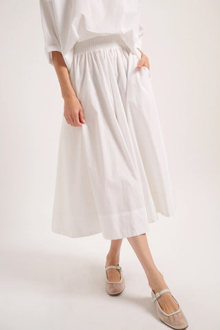 Kyria Circle Skirt in White