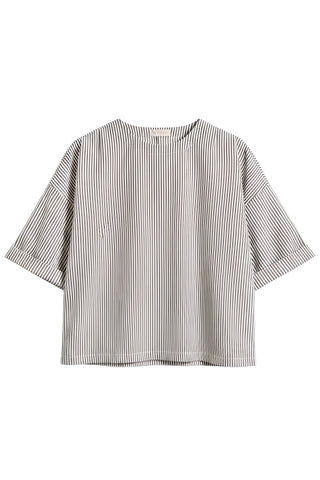 Saria Top in Truffle Stripe