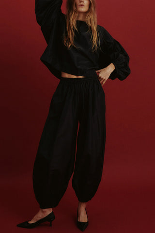 Balon Top in Black