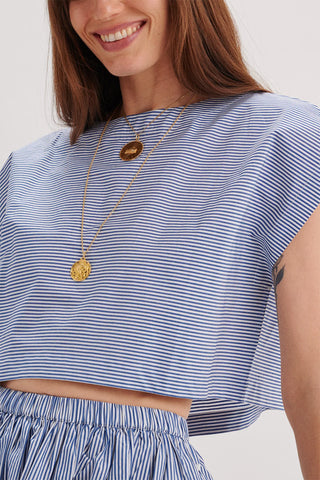 Kori Top in Navy Stripe