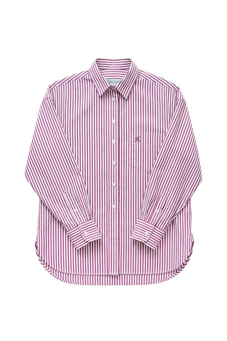 Kappa Shirt in Magenta Stripe