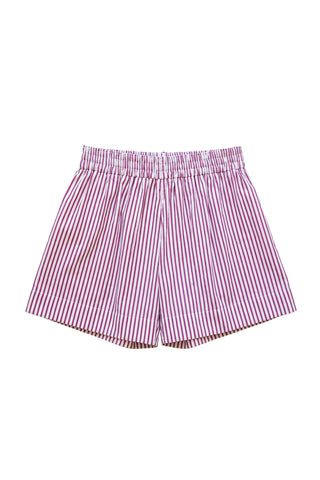 Shkip Shorts in Magenta Stripe