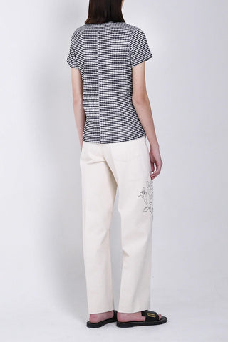 Compact Tee in Black Gingham