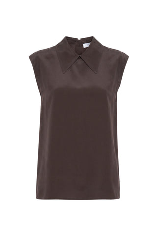 Oslo Sleeveless Top in Cocoa
