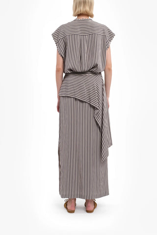 Tilda Skirt in Black Stripes