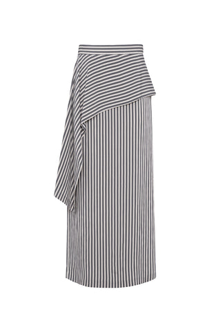Tilda Skirt in Black Stripes