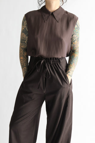 Oslo Sleeveless Top in Cocoa