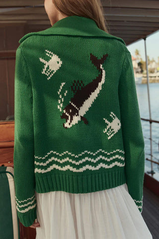Bass Cardigan in Grove
