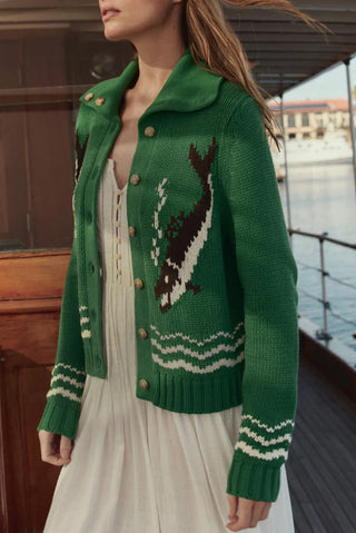Bass Cardigan in Grove