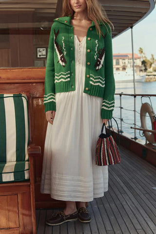 Bass Cardigan in Grove