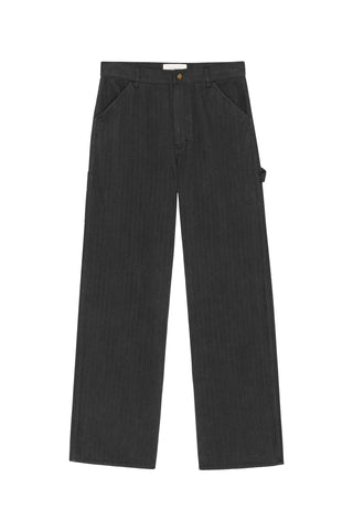 Mill Pant in Washed Black