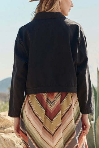 Rancher Jacket in Washed Black