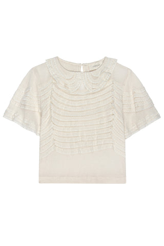 Rosebud Top in Cream