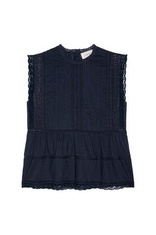 Sonnet Top in Navy