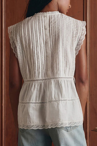 Sonnet Top in True White