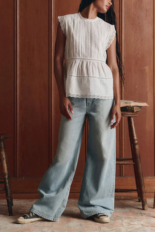 Sonnet Top in True White