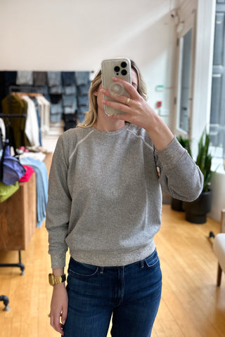 The Shrunken Sweatshirt in Varsity Grey