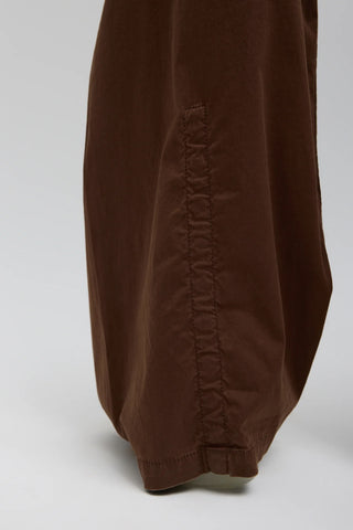 Garment Dyed Silky Cotton Winslow Pant in Brown