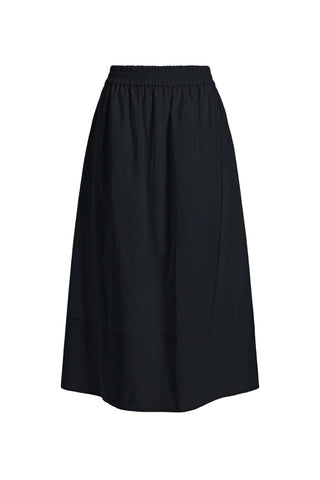 Nylon Pull On Skirt in Black