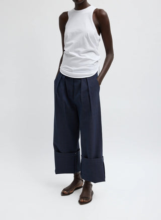 Menswear Stella Full Length Pant in Navy Multi