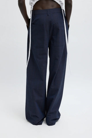 Menswear Stella Full Length Pant in Navy Multi