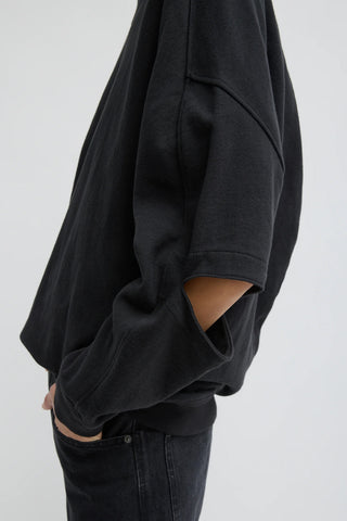 Cocoon Crewneck Sweatshirt Black