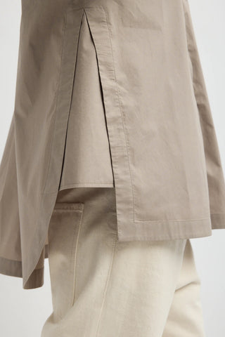 New Shirting Gabe Oversized Shirt in Dark Stone