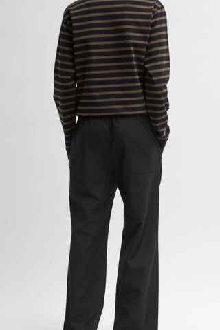 Tropical Wool Scottie Trouser in Black