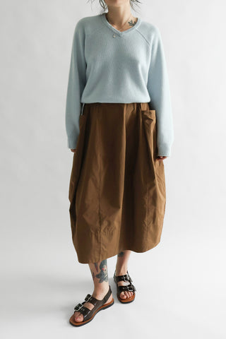 Oversized V Neck in Ice Blue