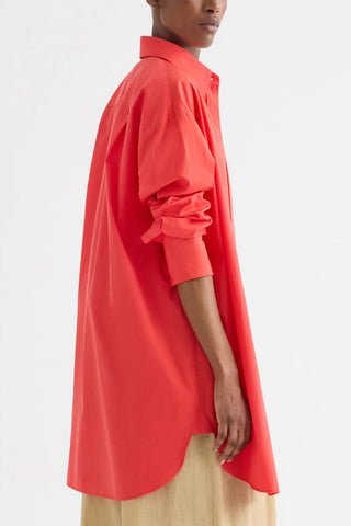 Big Joe Shirt Dress in Tomato