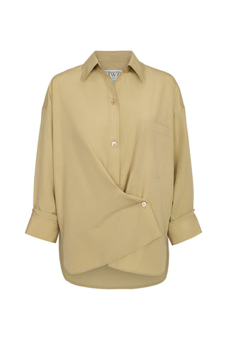 New Earl Shirt in Olive Grey