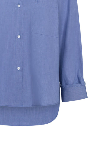 Next Morning Shirt in White/Navy