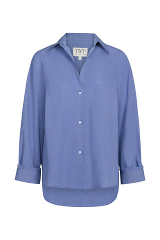 Next Morning Shirt in White/Navy