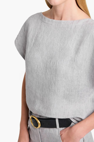 Simple T in Light Heather Grey