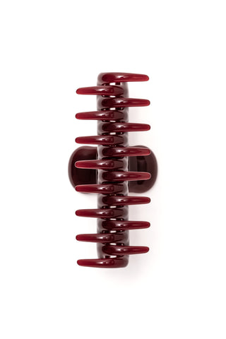 No. 4 Claw Clip in Bordeaux