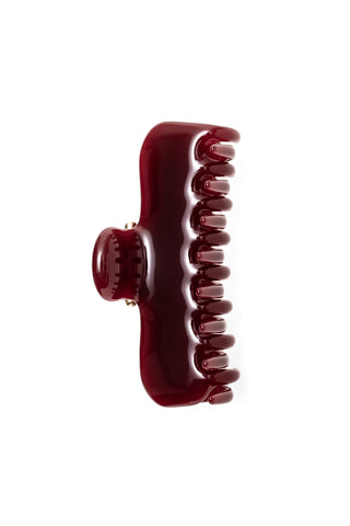 No. 4 Claw Clip in Bordeaux