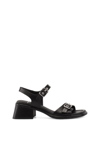 Ines Heeled Sandal in Black