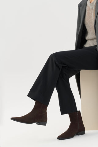 Nella Ankle Boot in Dark Brown