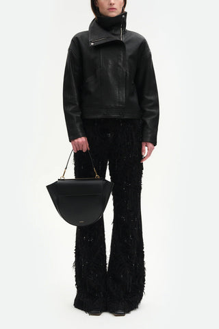 Medium Hortensia Bag in Black