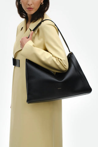 Penelope Tote in Black Crust