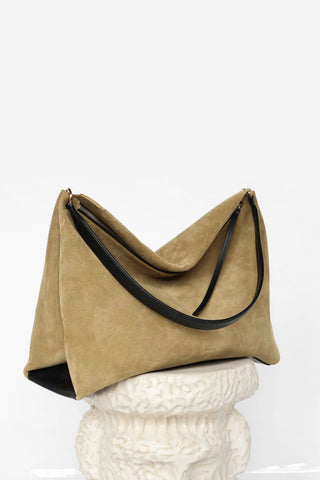 Penelope Tote in Khaki Suede