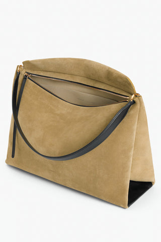 Penelope Tote in Khaki Suede