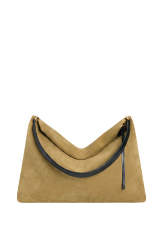 Penelope Tote in Khaki Suede