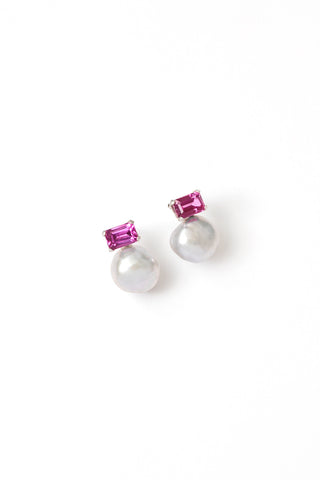 Delphine Earrings in Pink