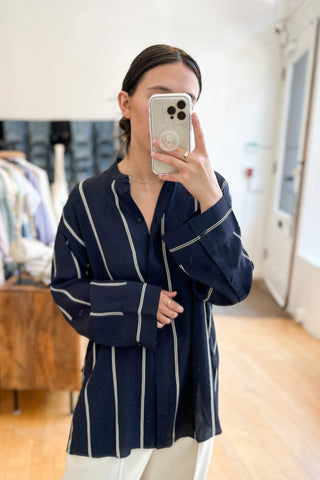 Stand Up Collar Blouse