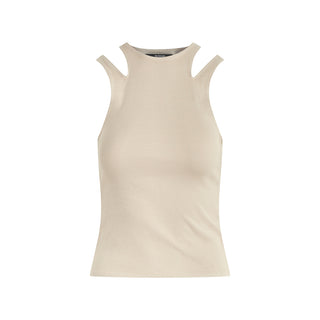 Cut Out Tank in Camel