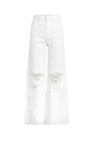 James High-Rise Wide Leg in White